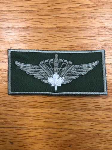 Military Square Canopy Patch white leaf
